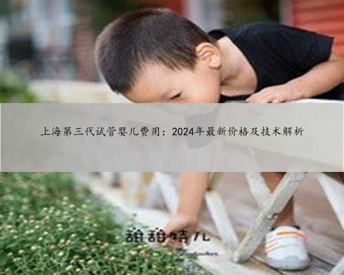 上海第三代试管婴儿费用：2024年最新价格及技术解析